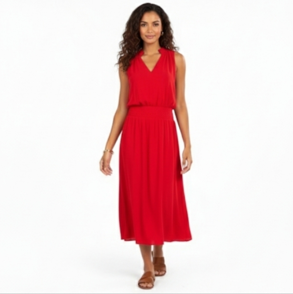 WHBM Elegant Red Sleeveless Dress size medium New with tags